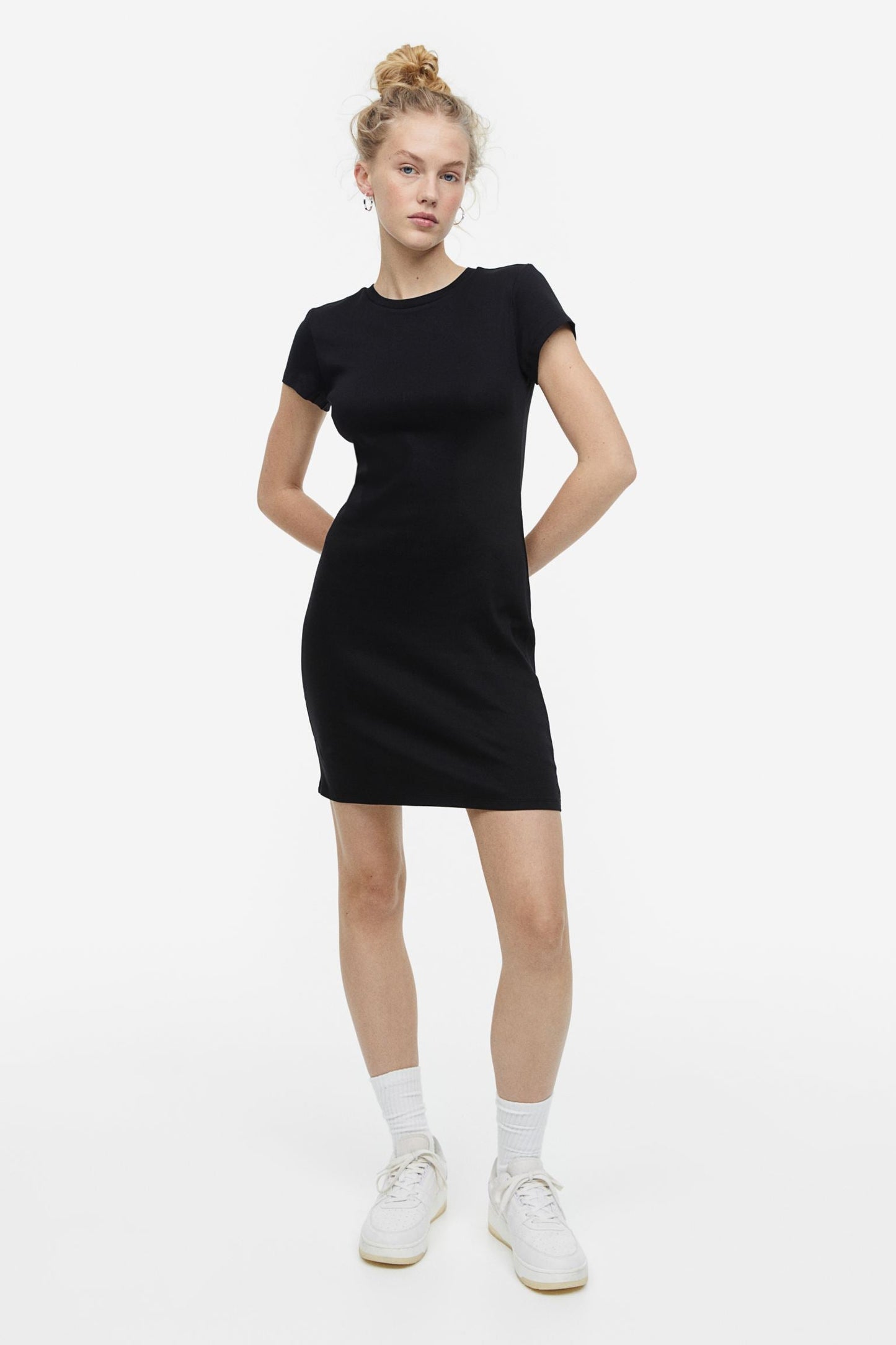Cotton Blue bodycon dress