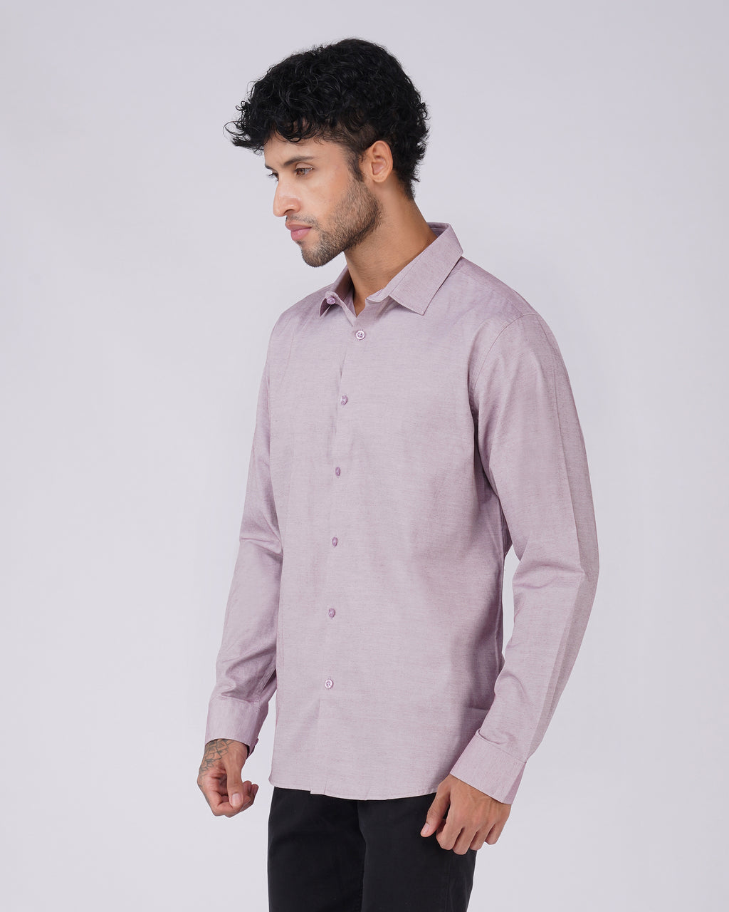 Mauve Textured Shirt