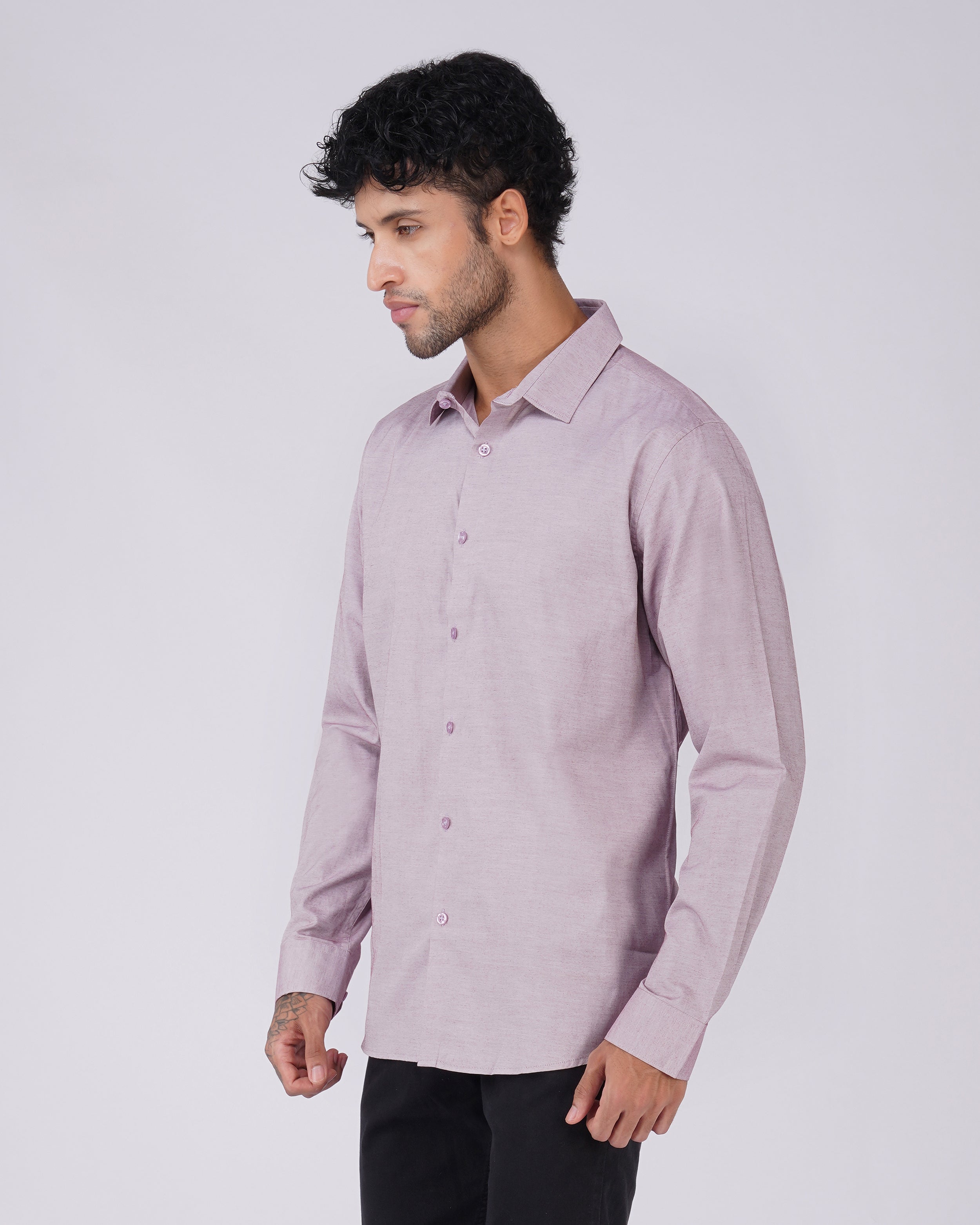 Mauve Textured Shirt