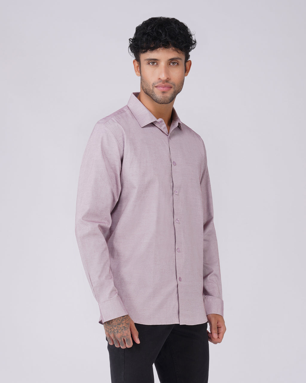 Mauve Textured Shirt