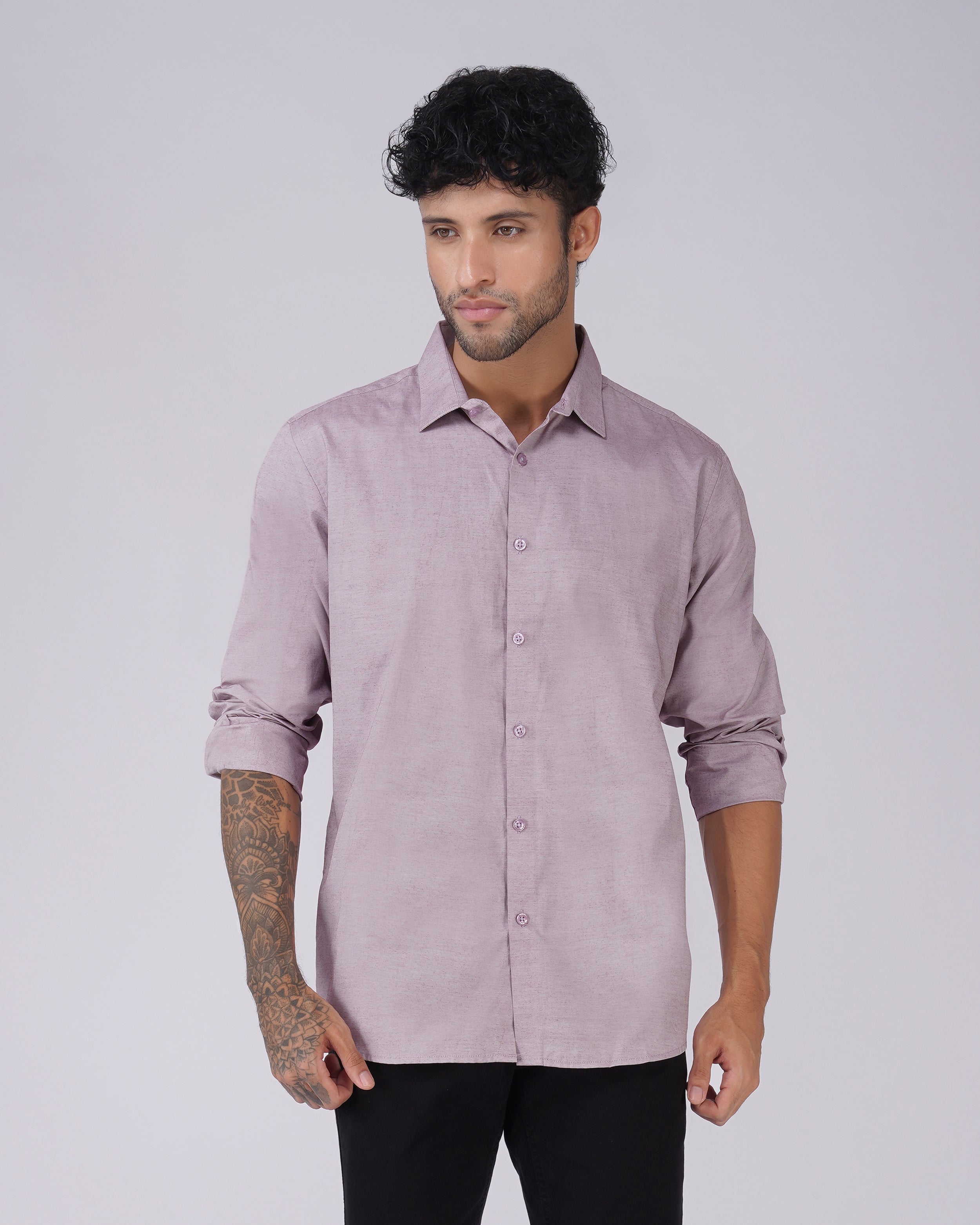 Mauve Textured Shirt