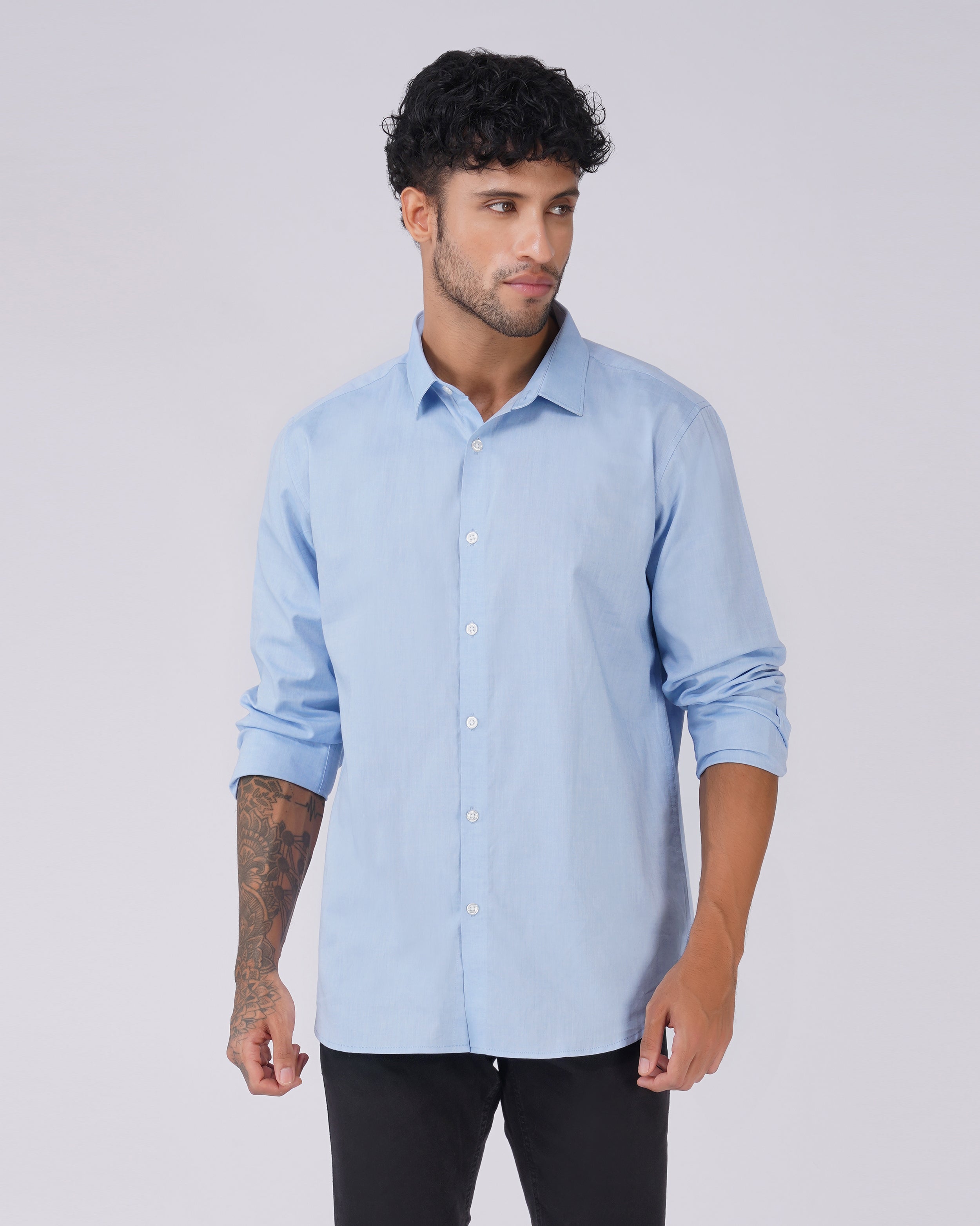 Light Blue Cotton Shirt
