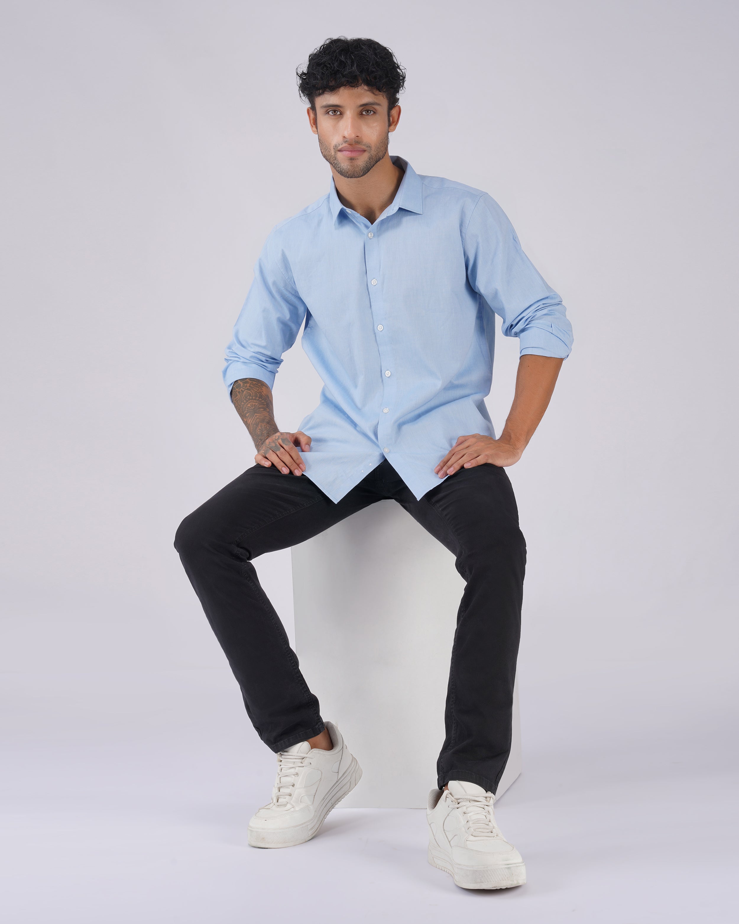 Light Blue Cotton Shirt