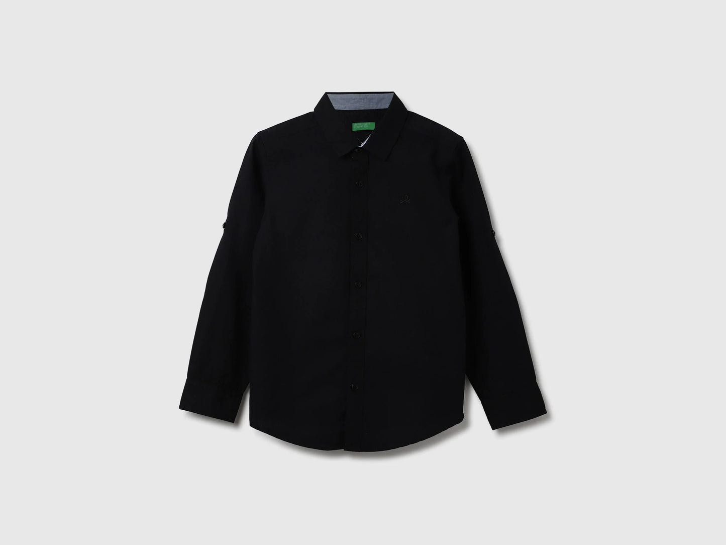 Long Sleeve Black Polo Shirt