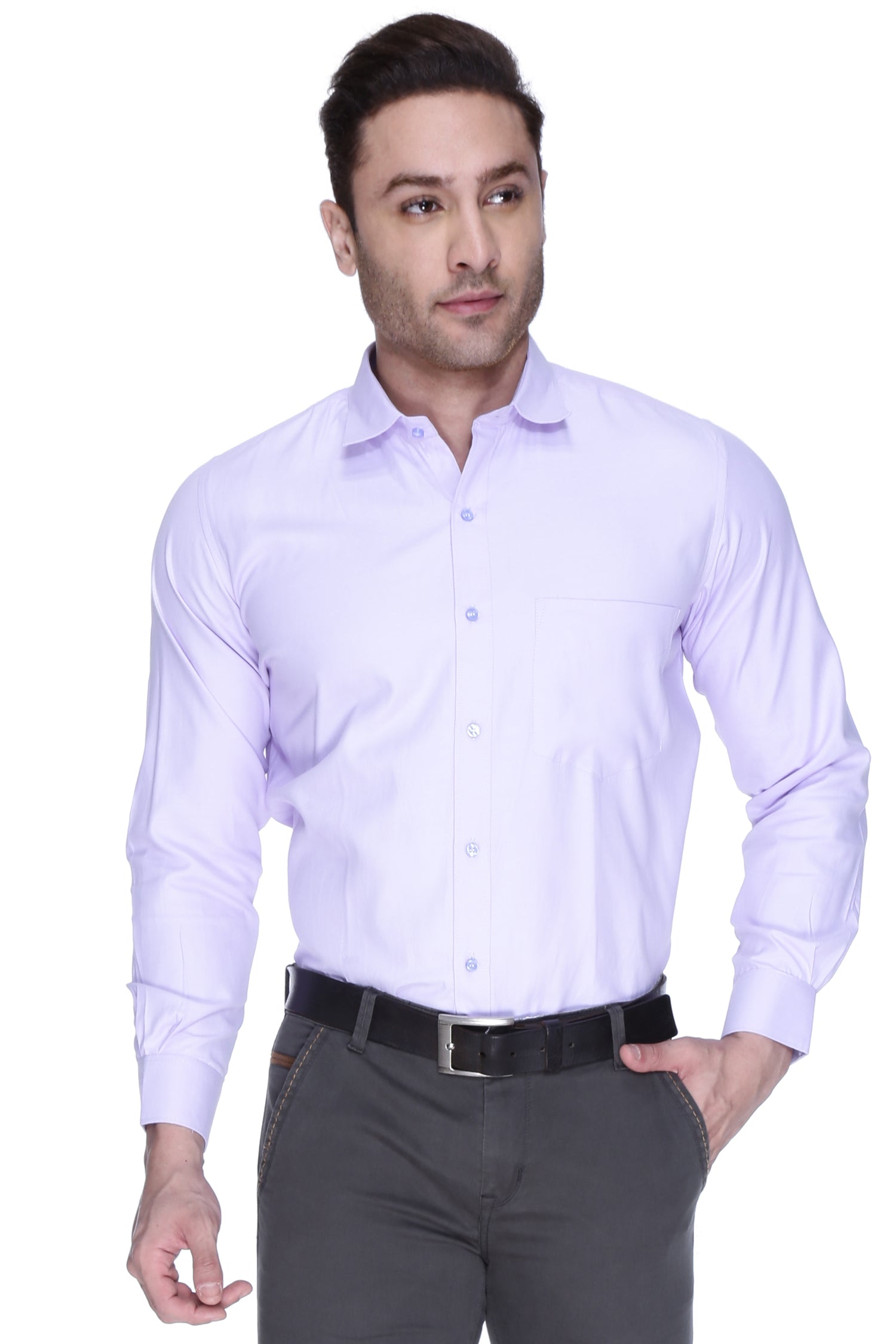 Men's Dobby Lavender Formal shirt for men - Chivalry