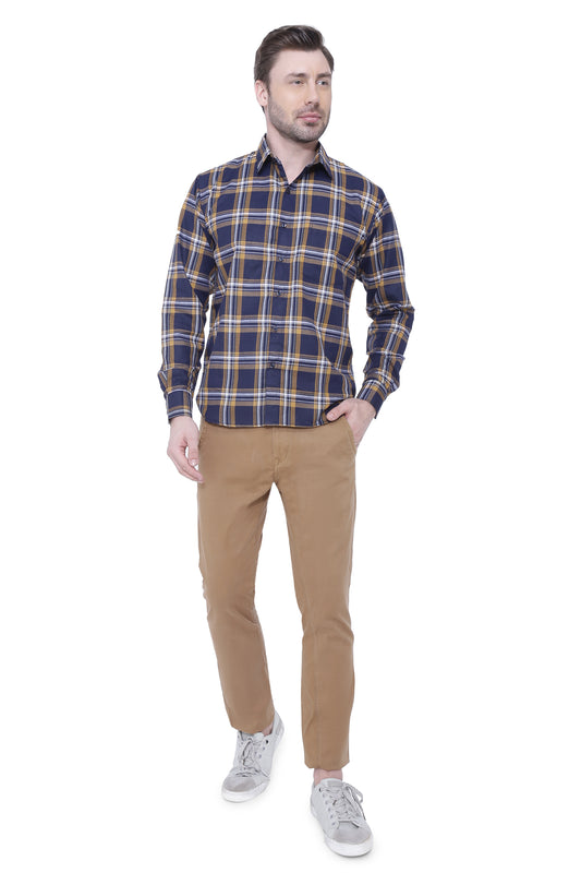 Mustered check shirt