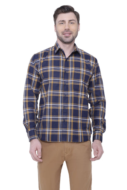 Mustered check shirt