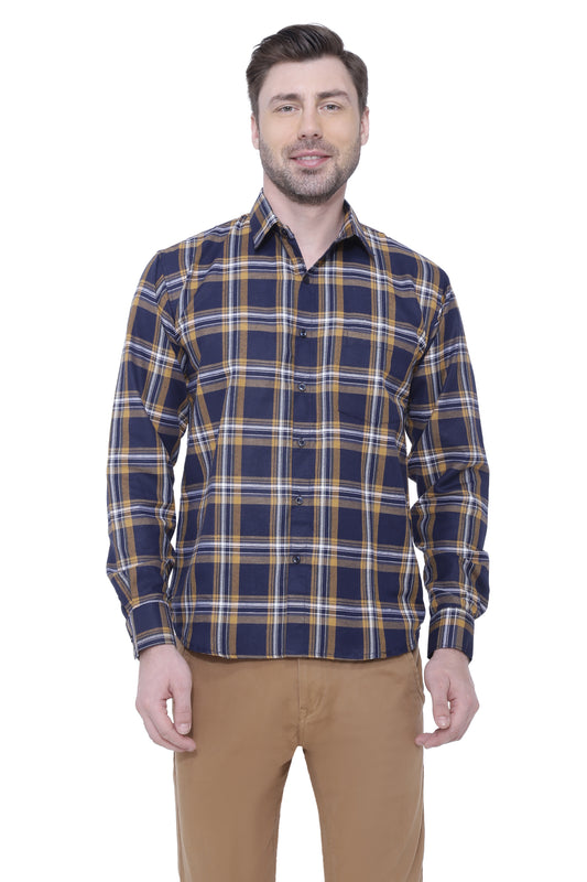 Mustered check shirt