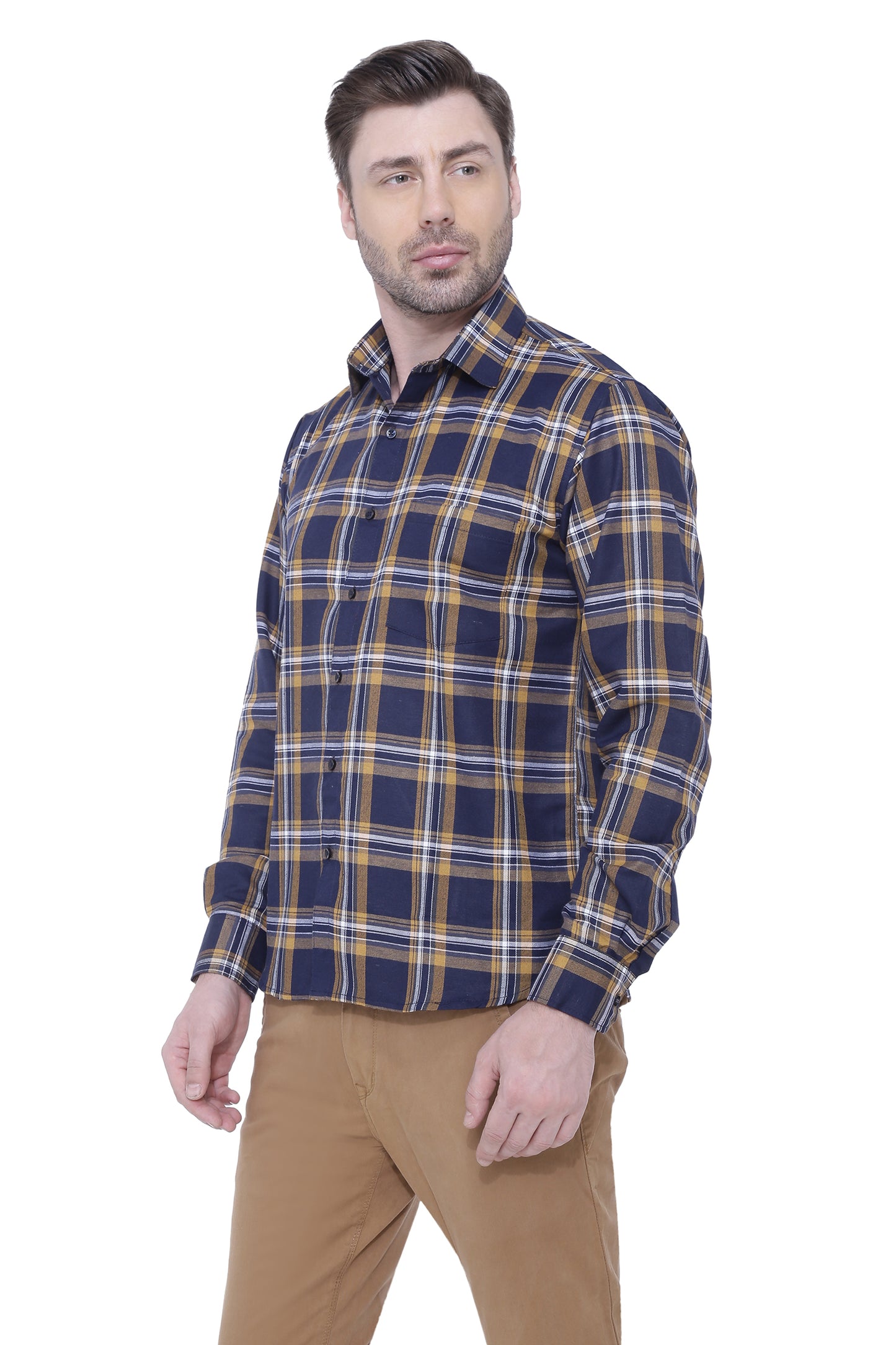 Mustered check shirt