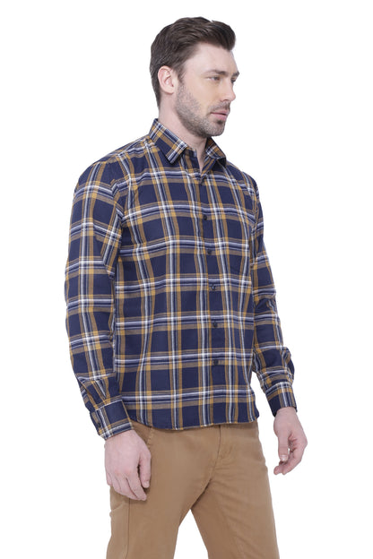 Mustered check shirt
