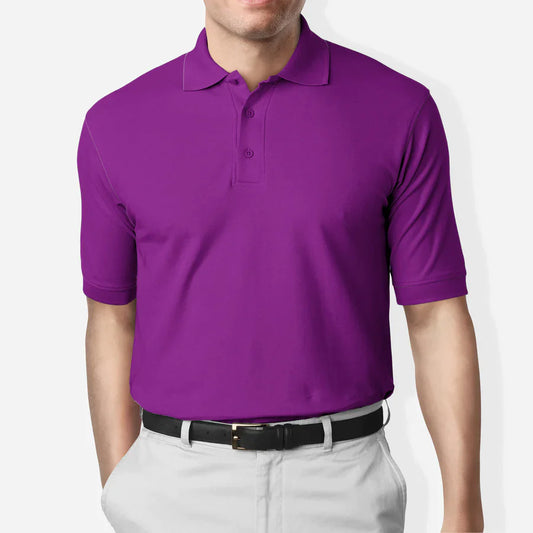 Custom Fit Purple Polo Shirt