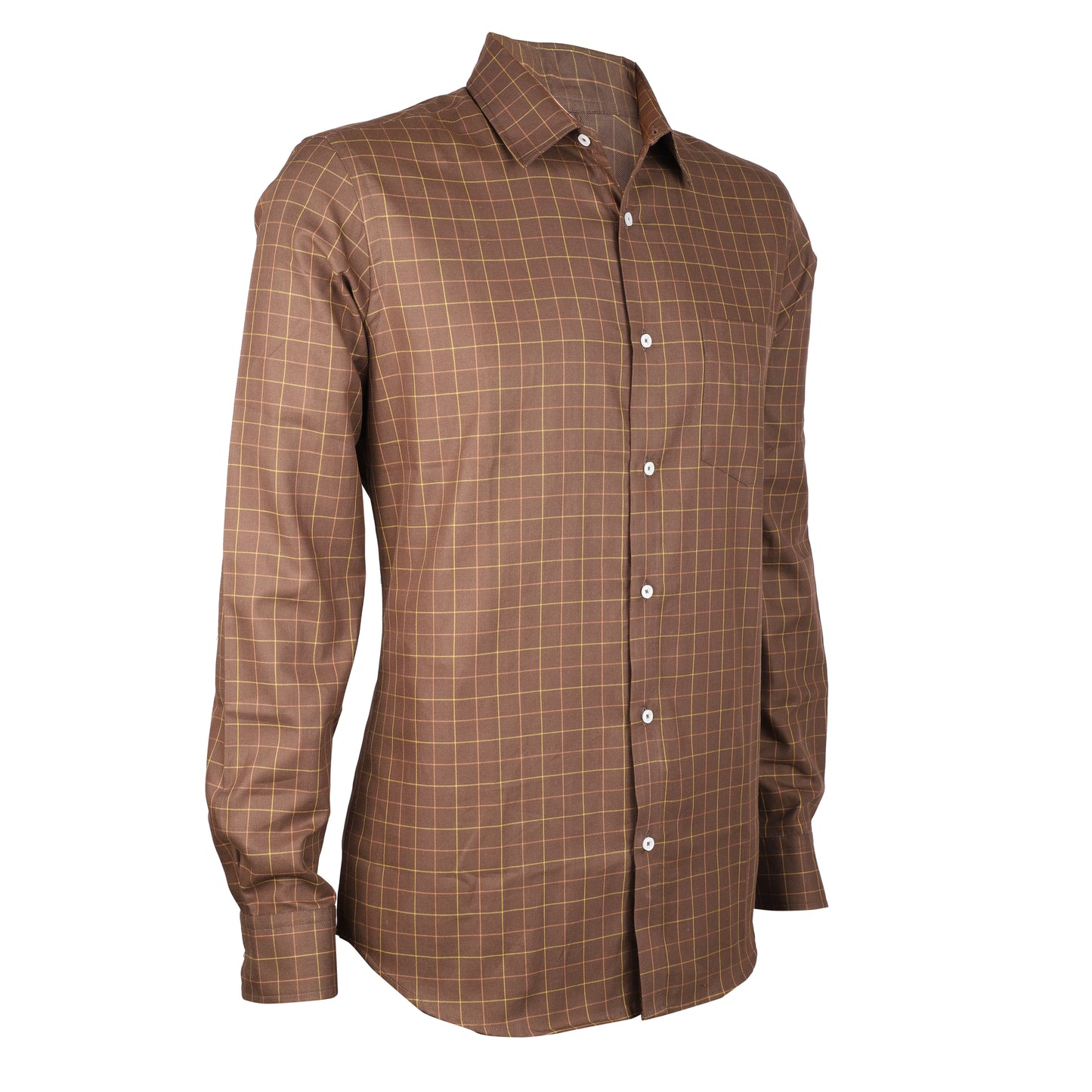 Full Sleeves Brown Luxury Shirt for men - Chivalry