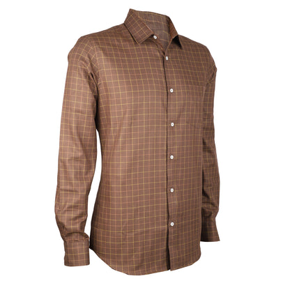Full Sleeves Brown Luxury Shirt for men - Chivalry